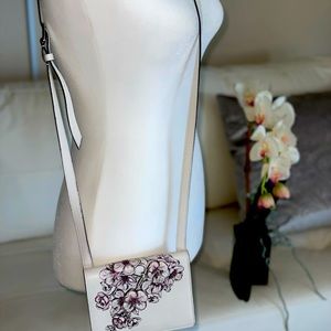 Beautiful  Brighton 3d Flower Spring Petite Leather Crossbody